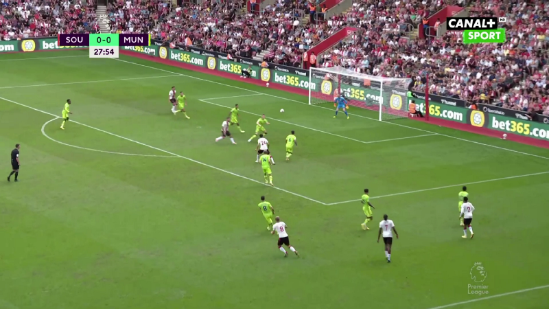 McTominay winning a header inside the box
