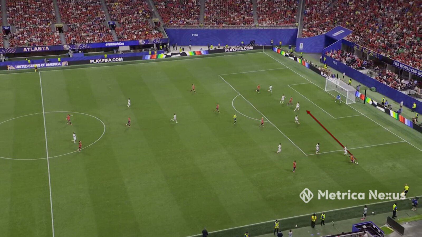 Cross cleared by the first defender