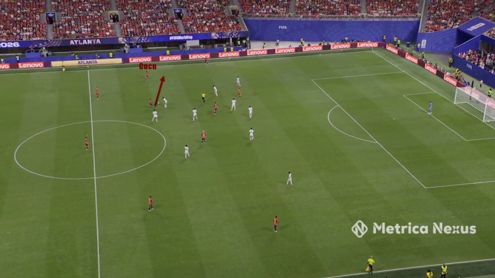 Rodri passing to Cucurella