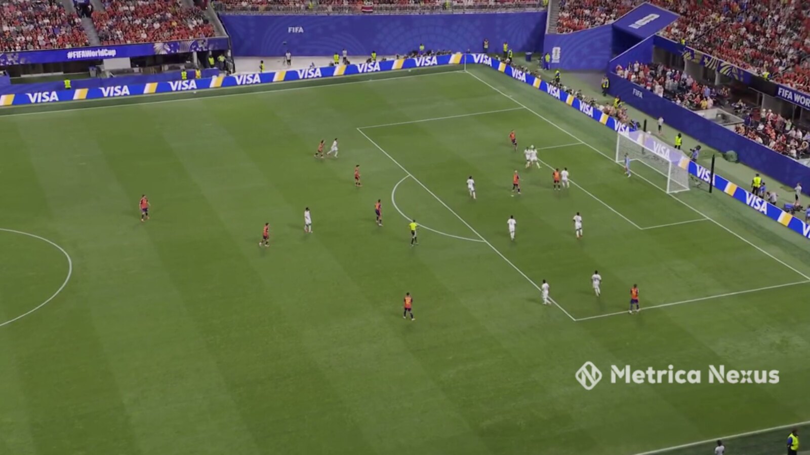 Defender clears the cross