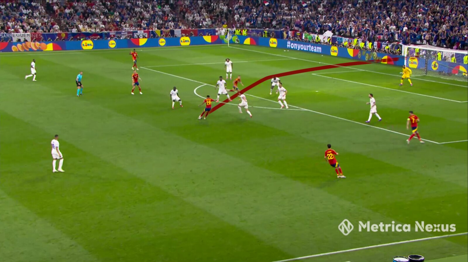 Lamine's goal from distance