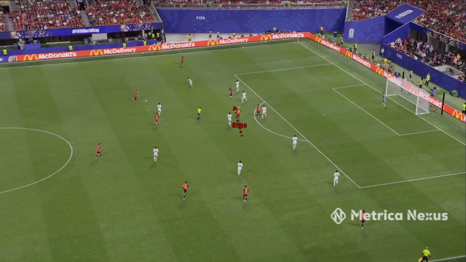 Laporte stepping forward, Olmo moving off Al-Dawsari